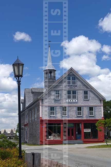 Dock street view at an old but well preserved building