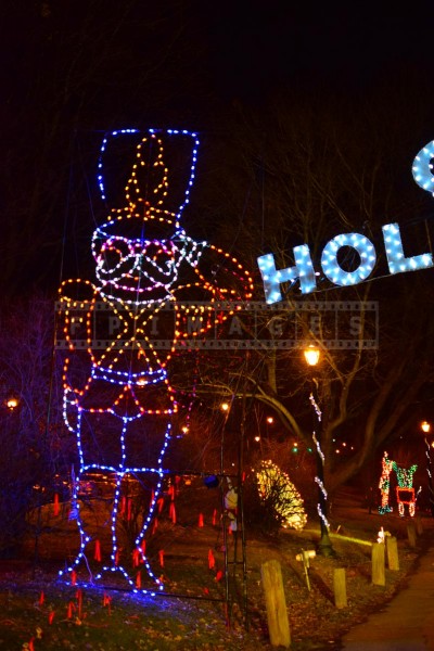Nutckracker - Xmas lights figure